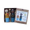 haring & basquiat peg doll set