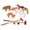 tender leaf toys woodland indoor croquet set