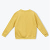 arsene & les pipelettes popcorn embroidered sweatshirt yellow