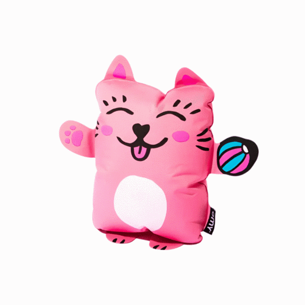 omy super kitty inflatable pillow