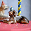 dachshund cake topper