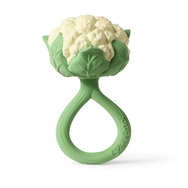 oli & carol cauliflower rattle toy