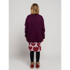 bobo choses big b cardigan plum