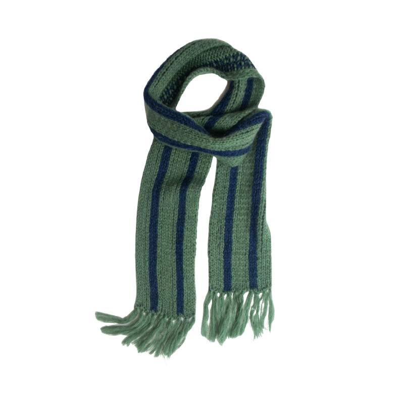 long live the queen scarf green stripe