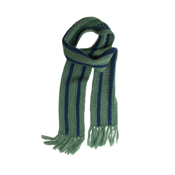 long live the queen scarf green stripe