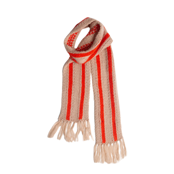 long live the queen scarf sand stripe