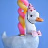 goose cake topper pink