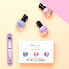 rosajou nail polishes set cool x magic x lavender