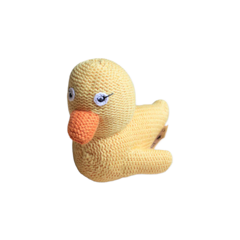 estella nyc rubber ducky baby rattle