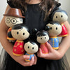 bitty bao wooden asian family toy set