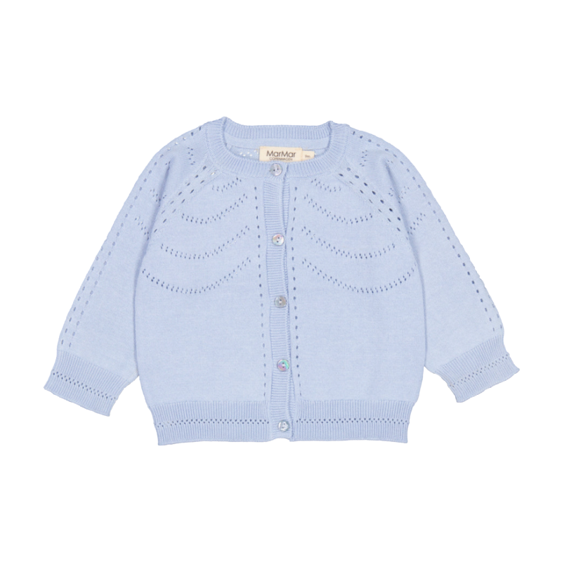 marmar copenhagen tilja baby cardigan cloudy blue