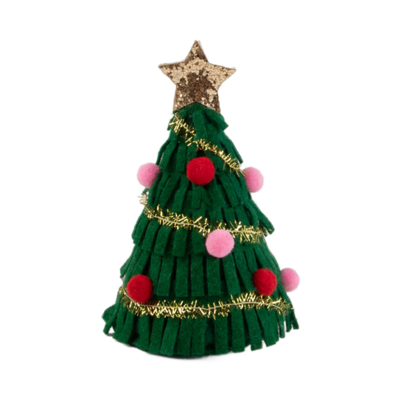 meri meri big christmas tree hair clip