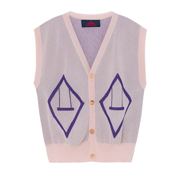 the animals observatory bat kids vest soft pink, new tao spring summer 2020 baby and kids collection at kodomo boston free shipping