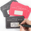 inklings paperie box of 12 scratch-off love coupons, valentine's day cards