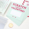 inklings paperie 18 pack scratch-off valentines, kid's valentine's day cards