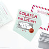 inklings paperie 18 pack scratch-off valentines, kid's valentine's day cards