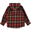 molo rizz long sleeve check shirt red brown