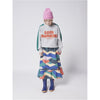 bobo choses multi color block woven midi skirt