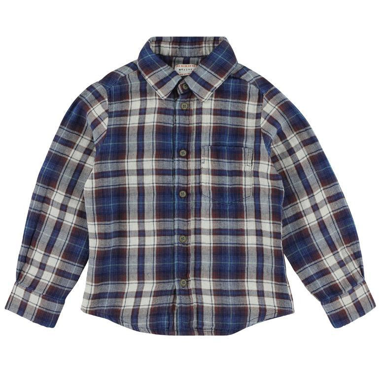 morley benjamin greater blue shirt - kodomo boston, fast shipping, new arrivals, boys flannel shirts