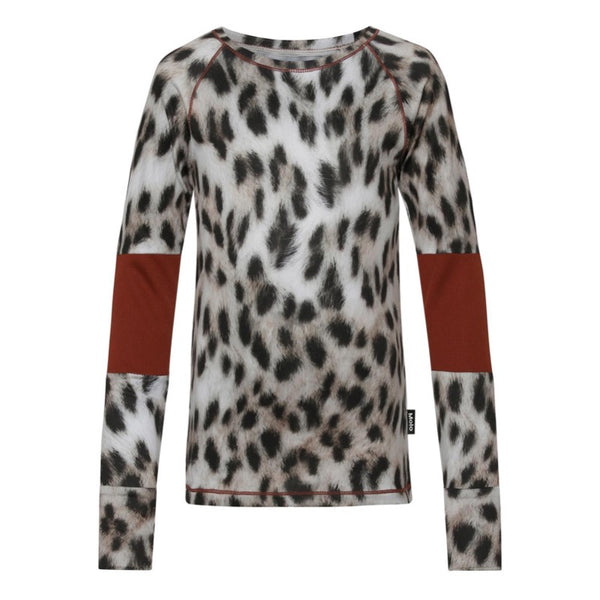 molo odelia long sleeve sports top snowy leo