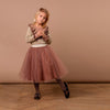 marmar copenhagen solo ballerina skirt rose nut - kodomo boston, fast shipping, glittery girls skirts