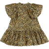 caroline bosmans puff sleeve dress leopard