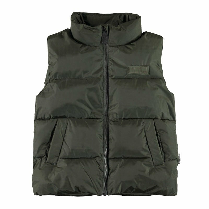 molo heike puffer vest forest