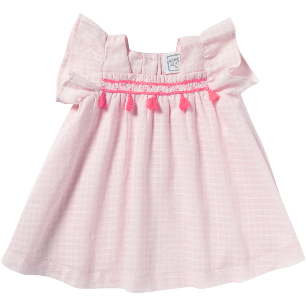 bonheur du jour iris dress pink - free shipping over $99 from kodomo boston