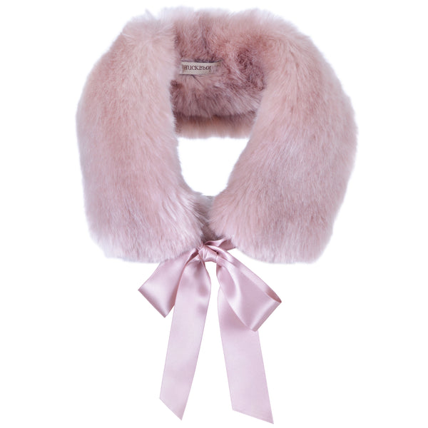 hucklebones faux fur stole dusty lilac - kodomo boston, fast shipping