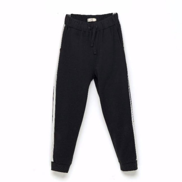 andorine embellished jogging trousers black, unisex kids bottoms