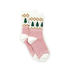 bonton christmas socks pink