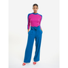 bobo choses paperbag wide leg womens trousers blue