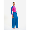 bobo choses paperbag wide leg womens trousers blue