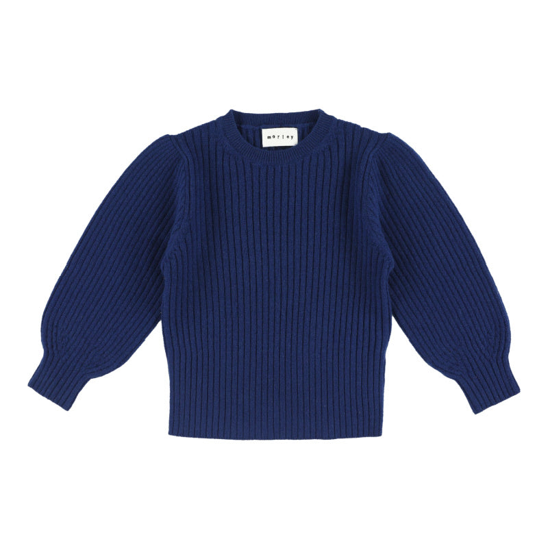 morley oriana sweater indigo