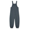 gray label dungaree suit blue grey back