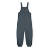 gray label dungaree suit blue grey