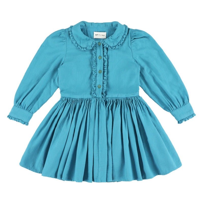 morley rio cura dress turquoise