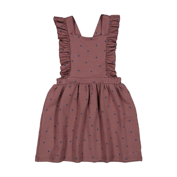 marmar copenhagen doras dress mahogany dot