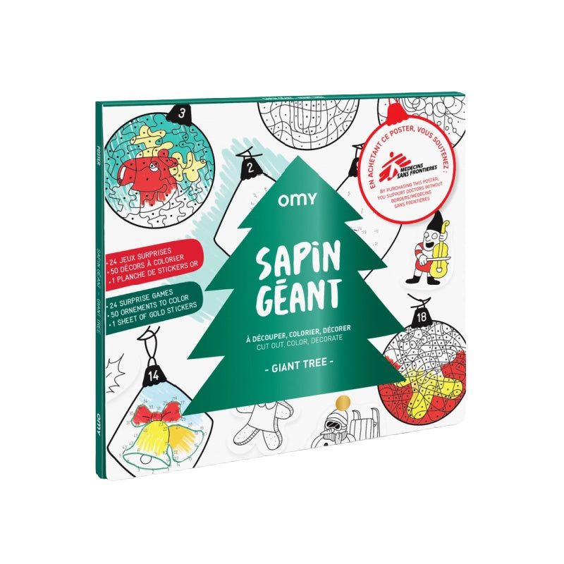 omy holiday giant coloring poster