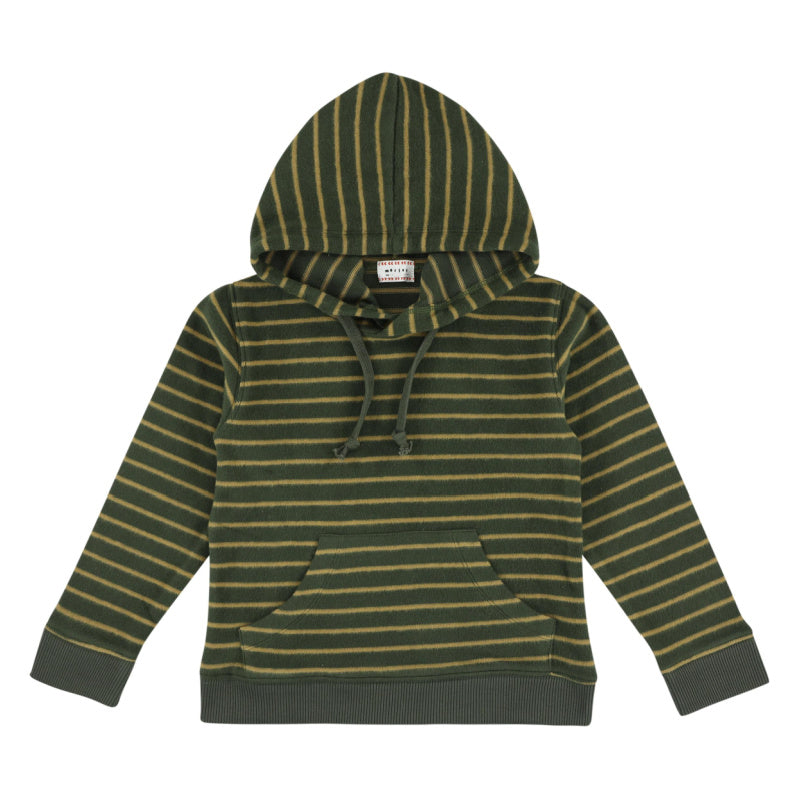 morley krane soft stripe sweatshirt cilantro