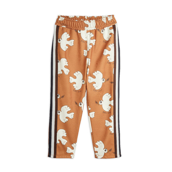 mini rodini aop peace dove trousers brown