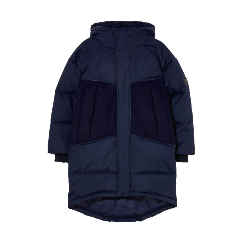 finger in the nose snowmuch down parka navy