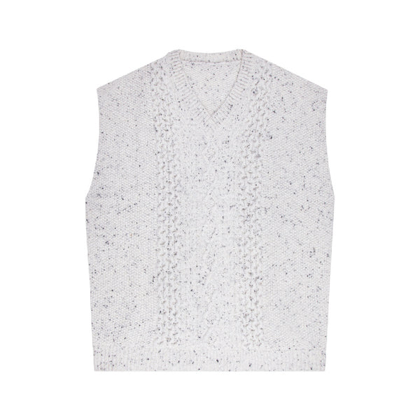 the new society noel womens vest white