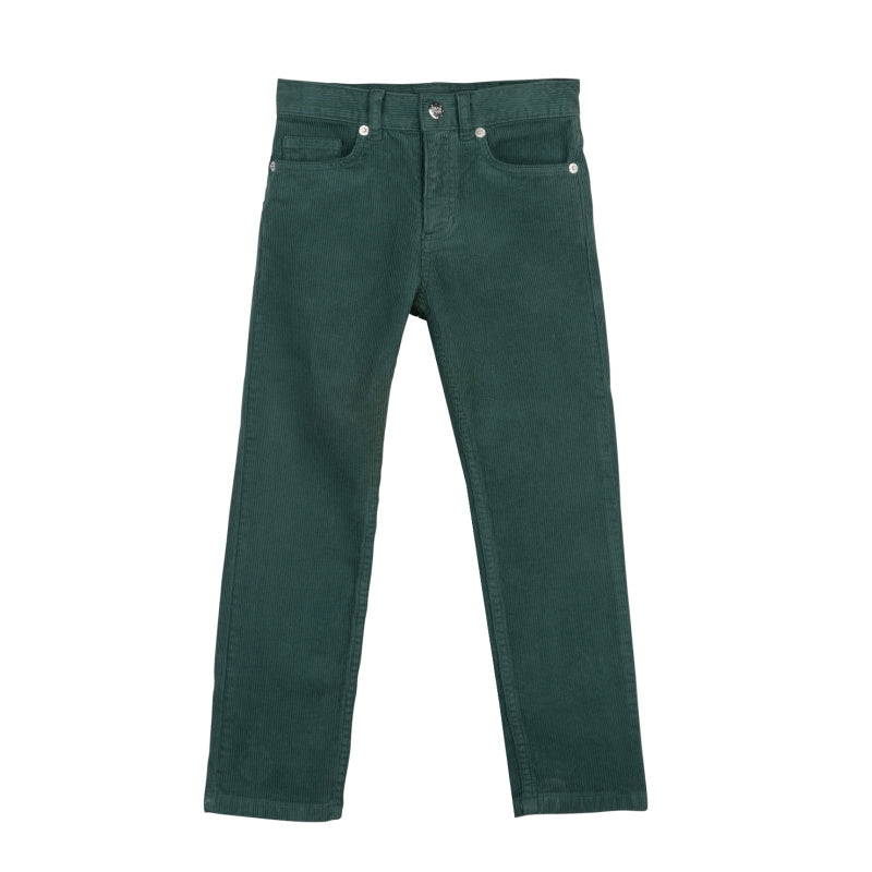 bonton corduroy pants green