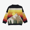 yporque sunset tricot cardigan multicolor