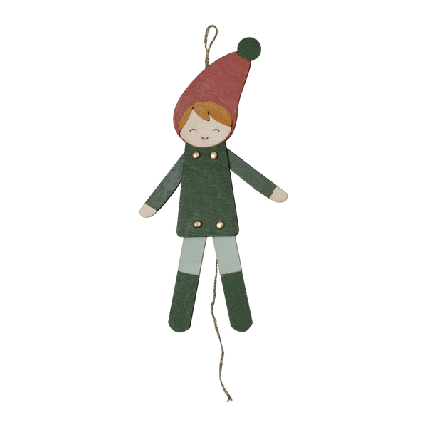 fabelab jumping jack elf ornament