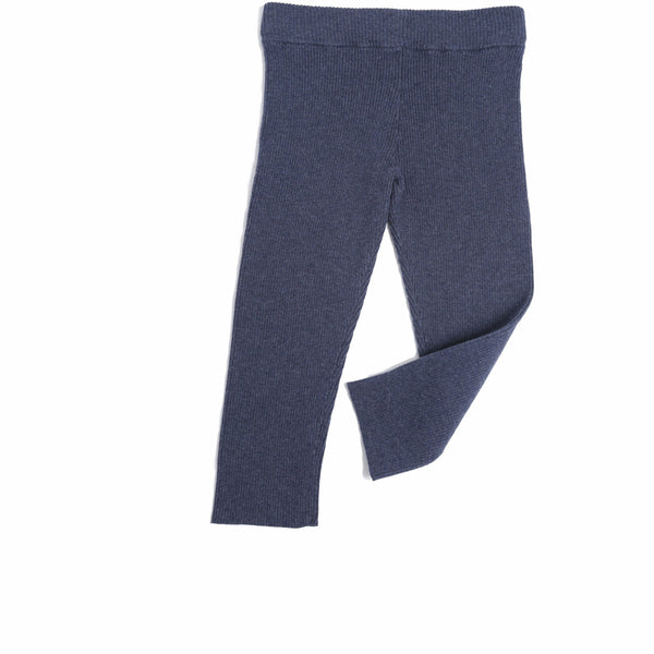 tia cibani slim fit ribbed baby legging lapis - kodomo boston, fast shipping, new tia cibani baby collection