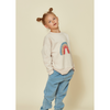 kids on the moon sky denim trousers blue