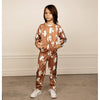 mini rodini aop peace dove trousers brown