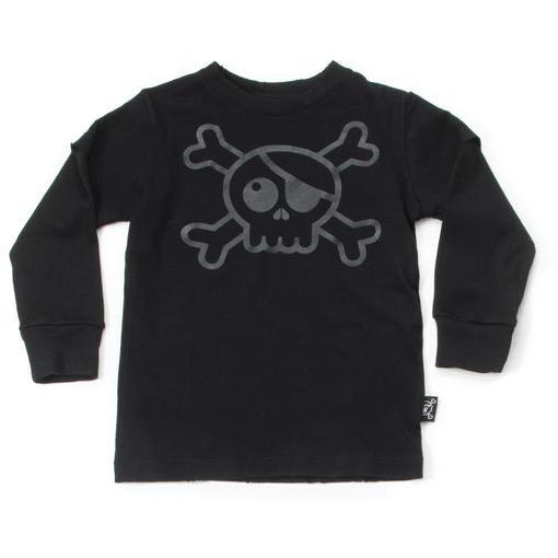 nununu skull t-shirt black - kodomo